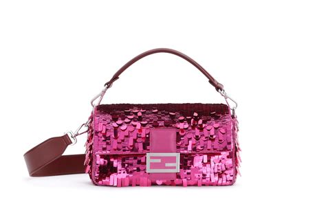 fendi baguette dark blue|fendi pink sequin baguette.